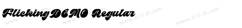 FlickingDEMO Regular字体转换